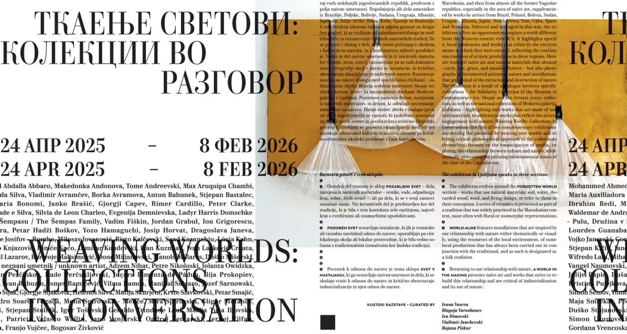 „Ткаење светови: Колекции во разговор“- 87 дела од колекцијата на МСУ ќе бидат изложени во Љубљана